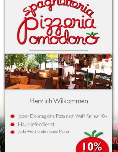 Pizzeria Pomodoro Flyer